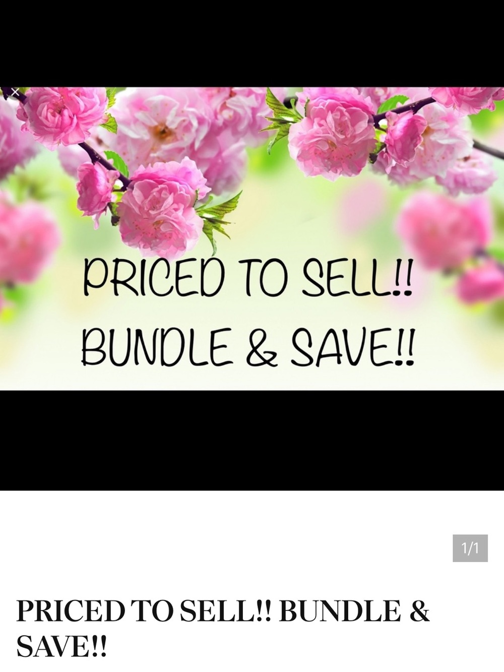 Floral Pink Banner Print - 'Priced to Sell'